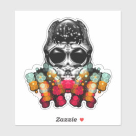 Adesivo Aranha-queda-branca com chapéu de Dewdrop