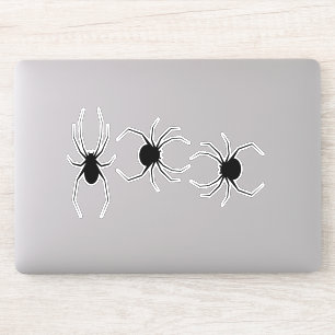Adesivo Aranhas pretas sobre 