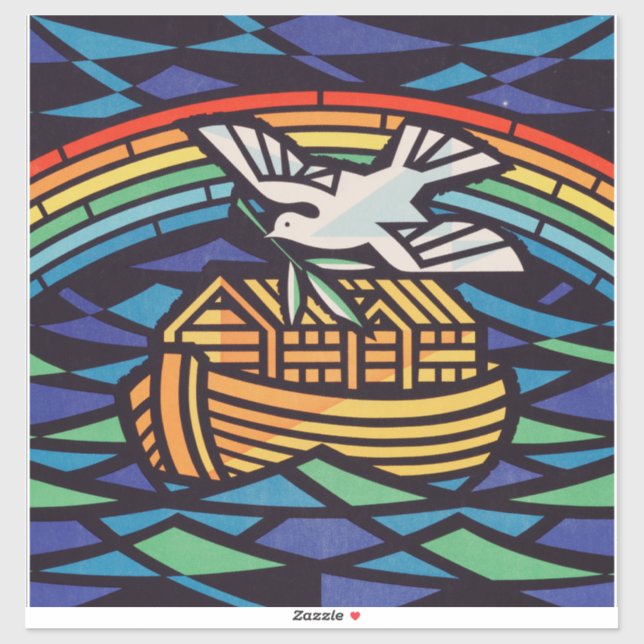 Adesivo Arca de Noé com Espírito Santo (Folha)