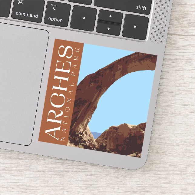 Adesivo Arches Sticker, National Park Decal (Detalhe)