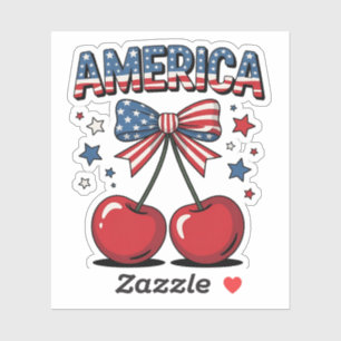 Adesivo Arco americano de Cherry Aestic EUA Flag