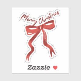 Adesivo Arco de Natal Vermelho com Texto Feliz Natal