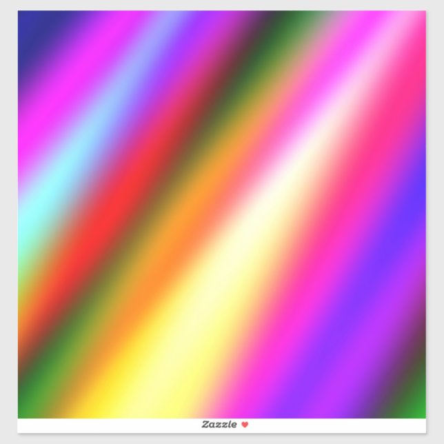 Adesivo Arco-íris abstrato pastel cor-de-rosa-azul ombre (Folha)