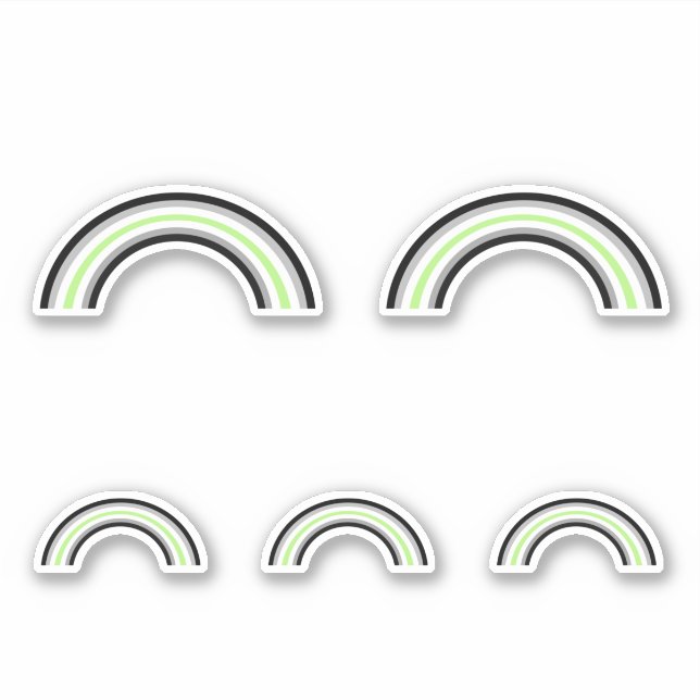 Adesivo Arco-íris Agênero (Frente)