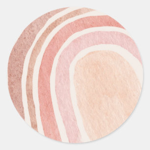 Adesivo arco-íris com arco-íris redondo