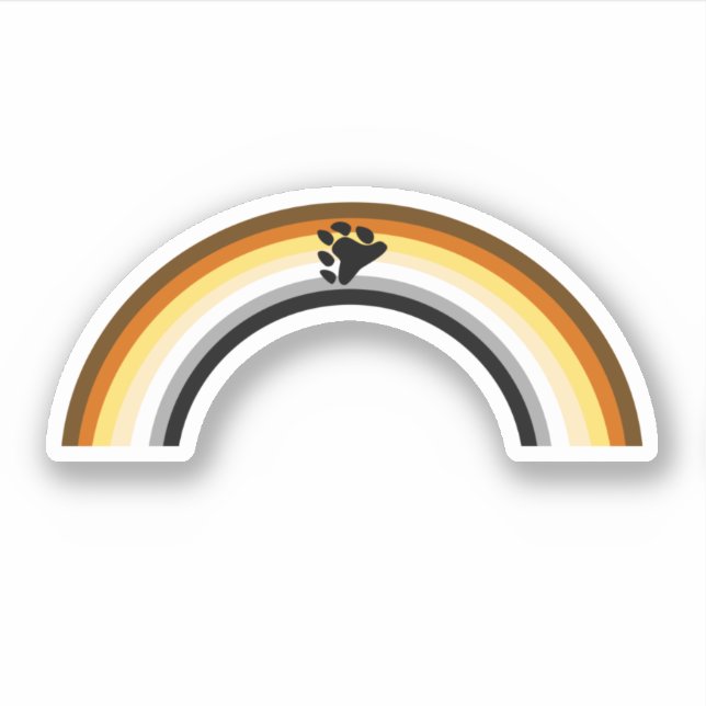 Adesivo Arco-íris de Ursos (Frente)