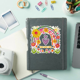 Adesivo Arco-íris e Corações cortados Inspirivity Sticker