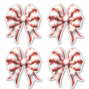 Adesivo Arco listrado vermelho e branco