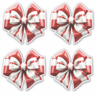 Adesivo Arco listrado vermelho e branco