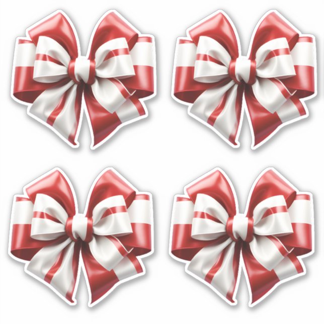 Adesivo Arco listrado vermelho e branco (Frente)