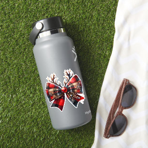 Adesivo Arco Maroon Reindeer Elegante   Feliz Natal