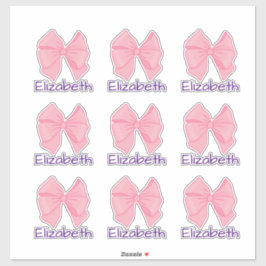 Adesivo Arco rosa-rosa-púrpura nome da garota