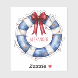 Adesivo Arco Vermelho e Azul Náutico