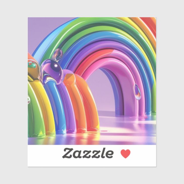 Adesivo Arcos-Chuva Distorcidos (Folha)