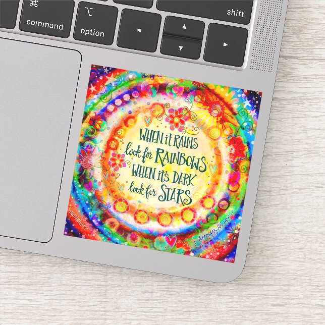 Adesivo Arcos-Chuva e Estrelas Citados Citam Inspirividade (Detalhe)