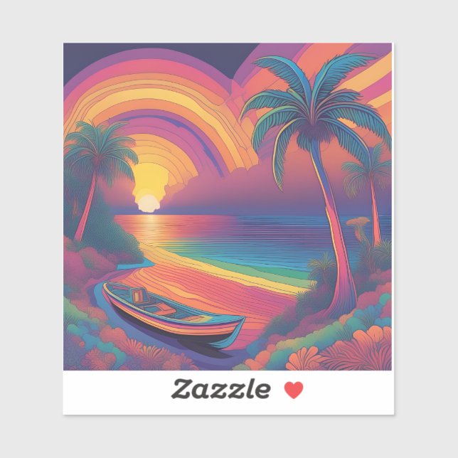 Adesivo Arcos-da-chuva no caribe (Folha)