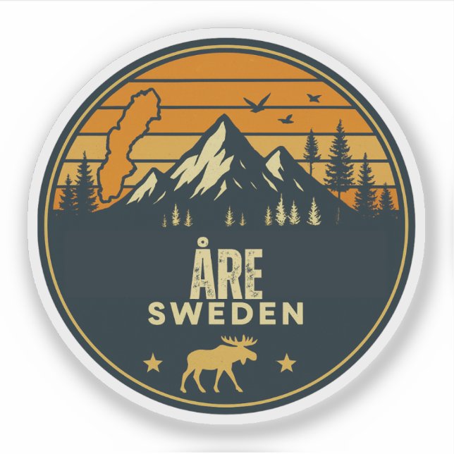 Adesivo Åre, Suecia Sverige (Frente)