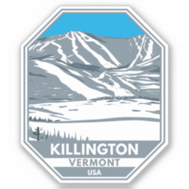 Adesivo Área de esqui de Killington Vermont