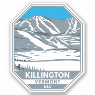 Adesivo Área de esqui de Killington Vermont