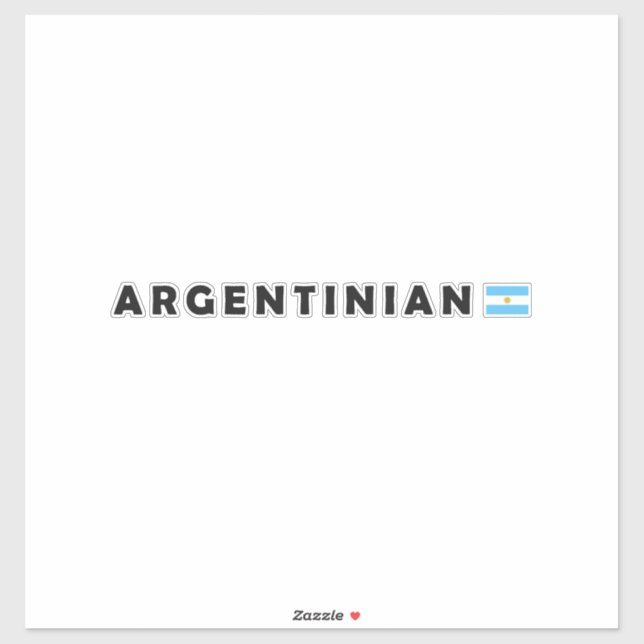 Adesivo Argentina, eu sou argentino (Folha)