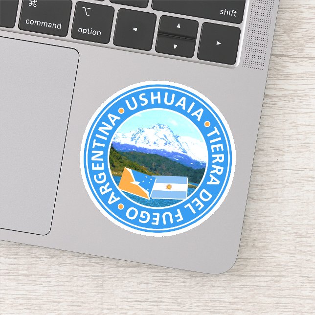 Adesivo Argentina, Tierra del Fuego, Ushuaia (Detalhe)