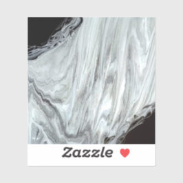 Adesivo Argentum Abstract Silver Gray Black Fluid Art