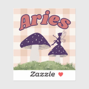 Adesivo Aries Cottagecore Aestética Fairy Mushroom Art