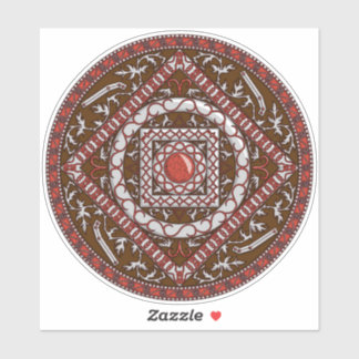 Adesivo Aries Mandala Contour Sticker