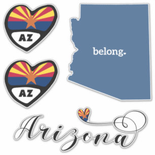 Adesivo Arizona 3 Designs Diferentes, Autocolantes De Cort