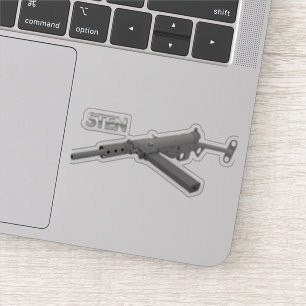 Adesivo Arma da Submáquina Sten MKII Britânica