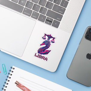 Adesivo Armadura de Jogos Mecha SciFi Cyber Libra Zodíaco