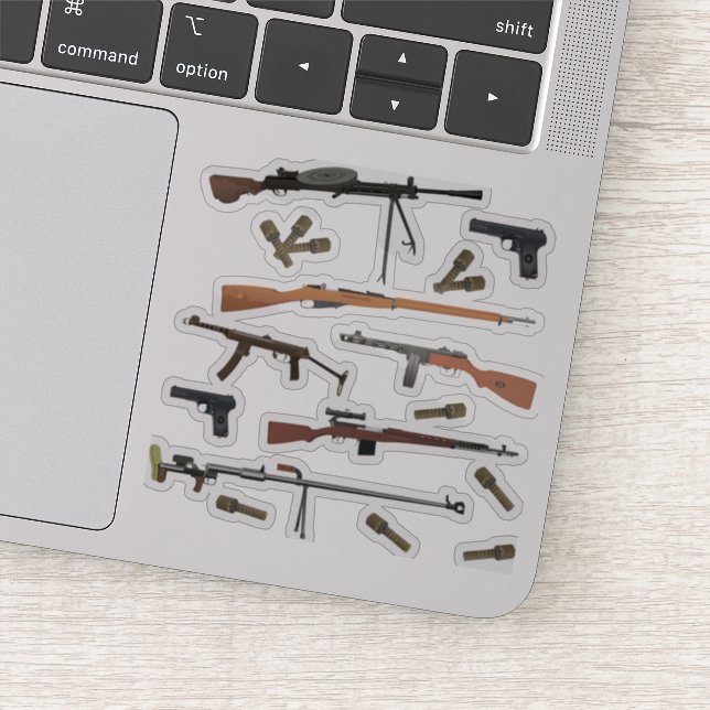 Adesivo Armas WW2 soviéticas (Detalhe)