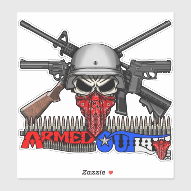 Adesivo Armed Outlaw Decal (Folha)