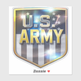 Adesivo Army Flag Shield Sticker