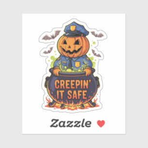 Adesivo Arrasando Seguro – Design de Halloween Divertido d