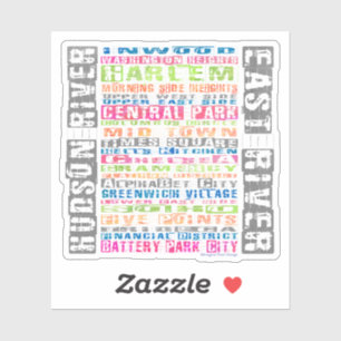 Adesivo Arredores de Nova York Rainbow