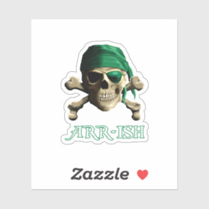 Adesivo ARRish Funny Irish Pirate Saint Patricks Day