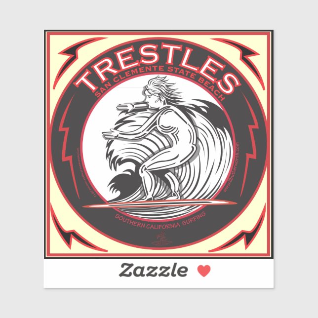 ADESIVO ÁRSTERES SOBREPOSITIVOS SAN ONOFRE BEACH CALIFÓRNI (Folha)