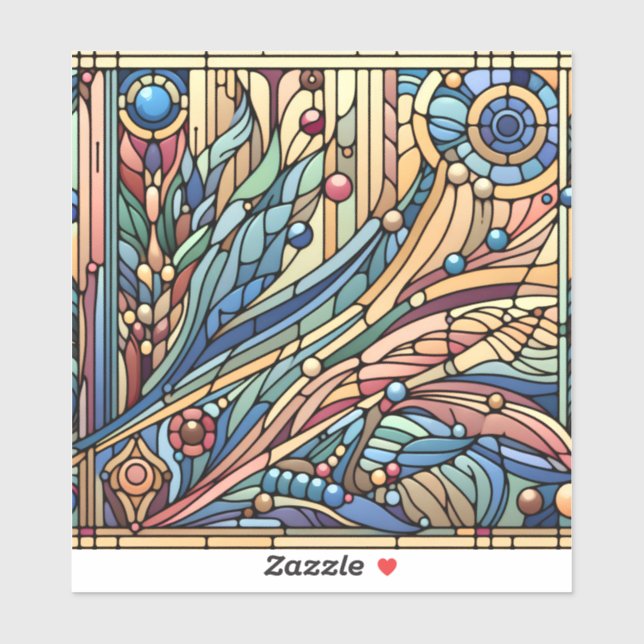 Adesivo Art Deco Design Vinyl Sticker (Folha)