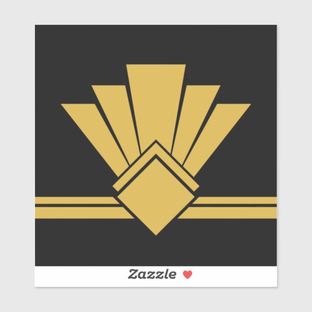 Adesivo Art Deco Faux Dourado Ventilador Preto Pell e Azul (Folha)