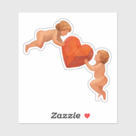 Adesivo Art Lover Expressionist Cupid Valentine Sticker