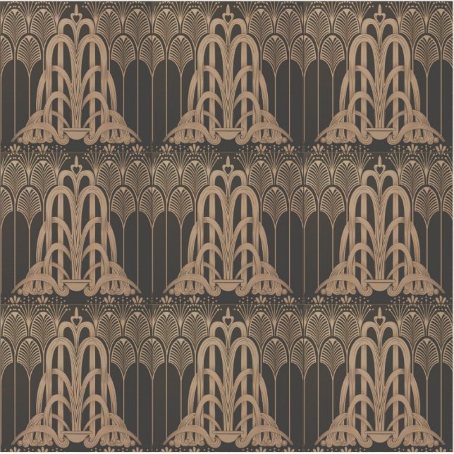 Adesivo Art nouveau,art deco,Black,bronse,elegant,chic,pat (Frente)