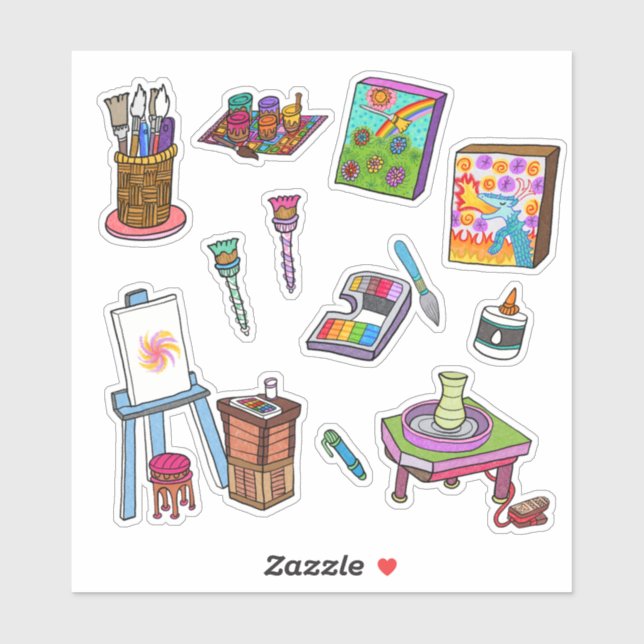 Adesivo "Art Stickers by Vyara" (Folha)