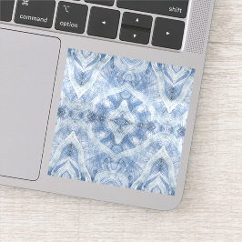 Adesivo Arte Abstrata em Aquarela Azul Sombra