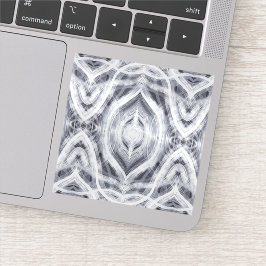 Adesivo Arte Abstrata em Preto e Branco em Aquarela