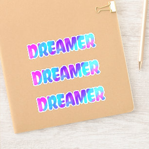 Adesivo Arte Colorida do Dreamer Word