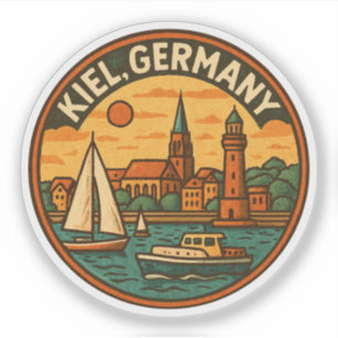 Adesivo Arte Costeira de Kiel Alemanha