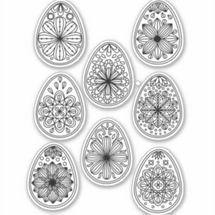 Adesivo Arte da Linha de Ovos de Páscoa