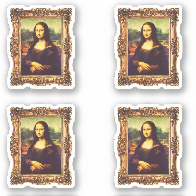 Adesivo Arte da Renascença emoldurada: Pack da Mona Lisa p (Frente)
