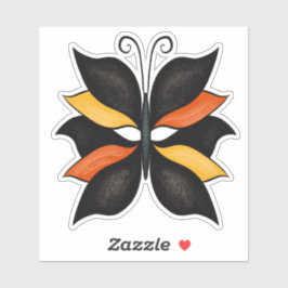 Adesivo Arte de Abstrato de Borboleta bonito